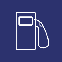 Imagen gráfica que representa una bomba de gasolina.