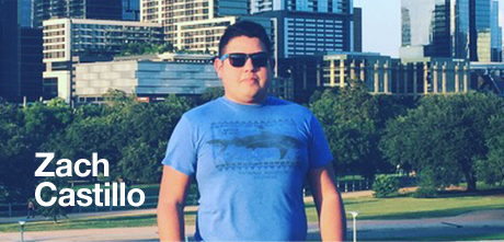 Paciente masculino, Zach, con la ciudad en segundo plano